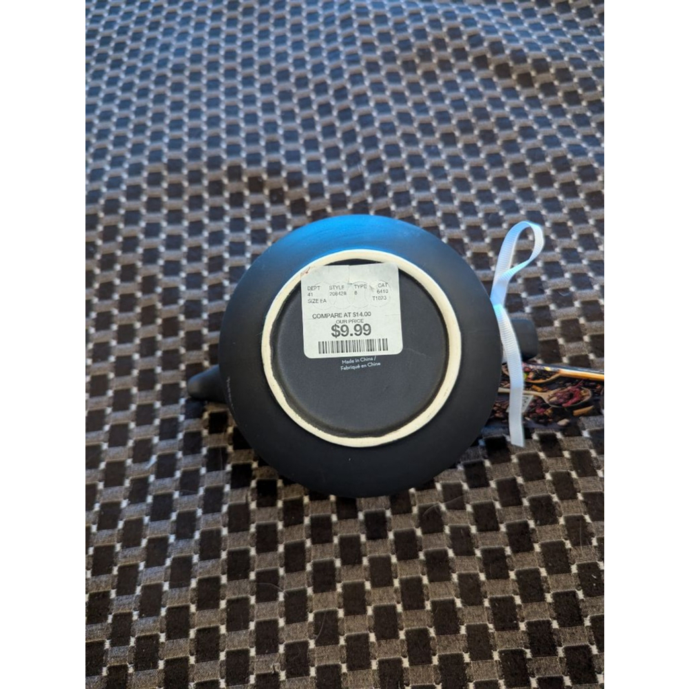 Masterclass Black Teapot with Strainer New with Tags Minimalist - Picture 9 of 15